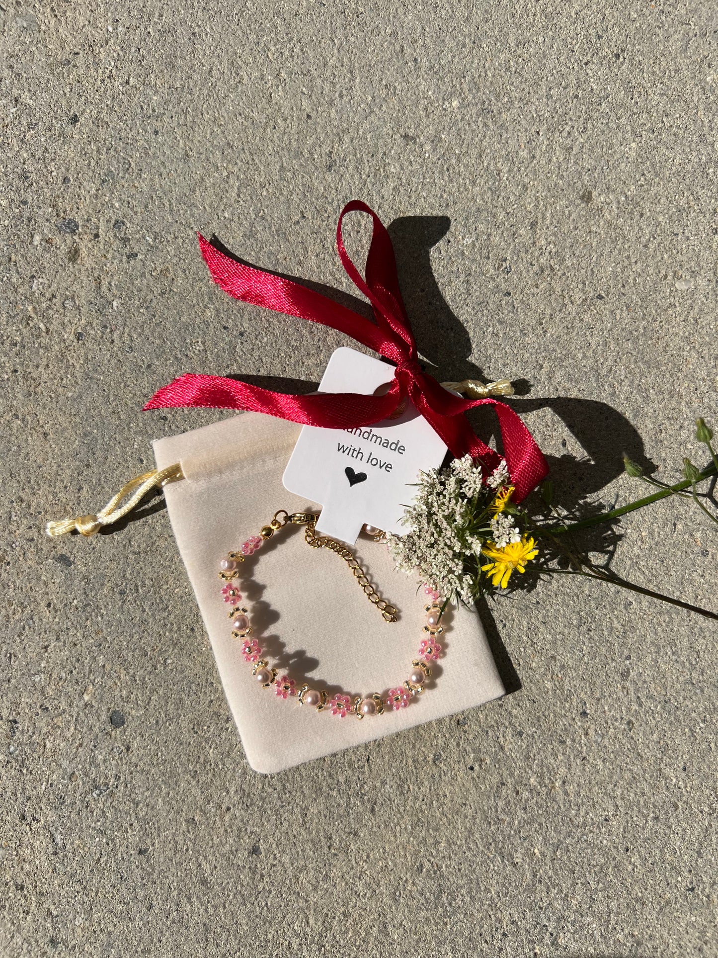 Pink Lotus Bracelet