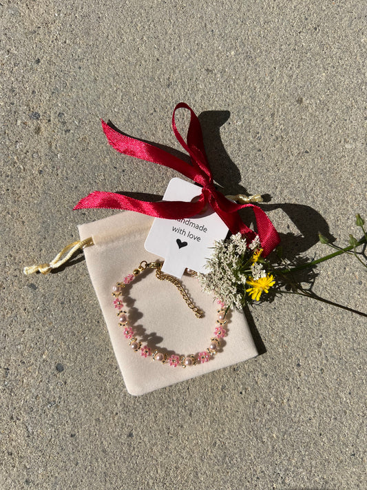 Pink Lotus Bracelet