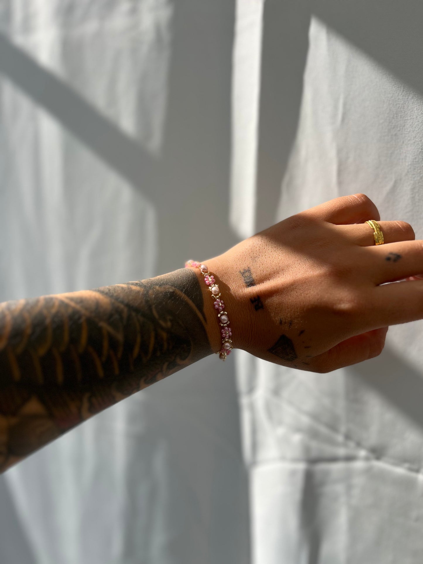 Pink Lotus Bracelet